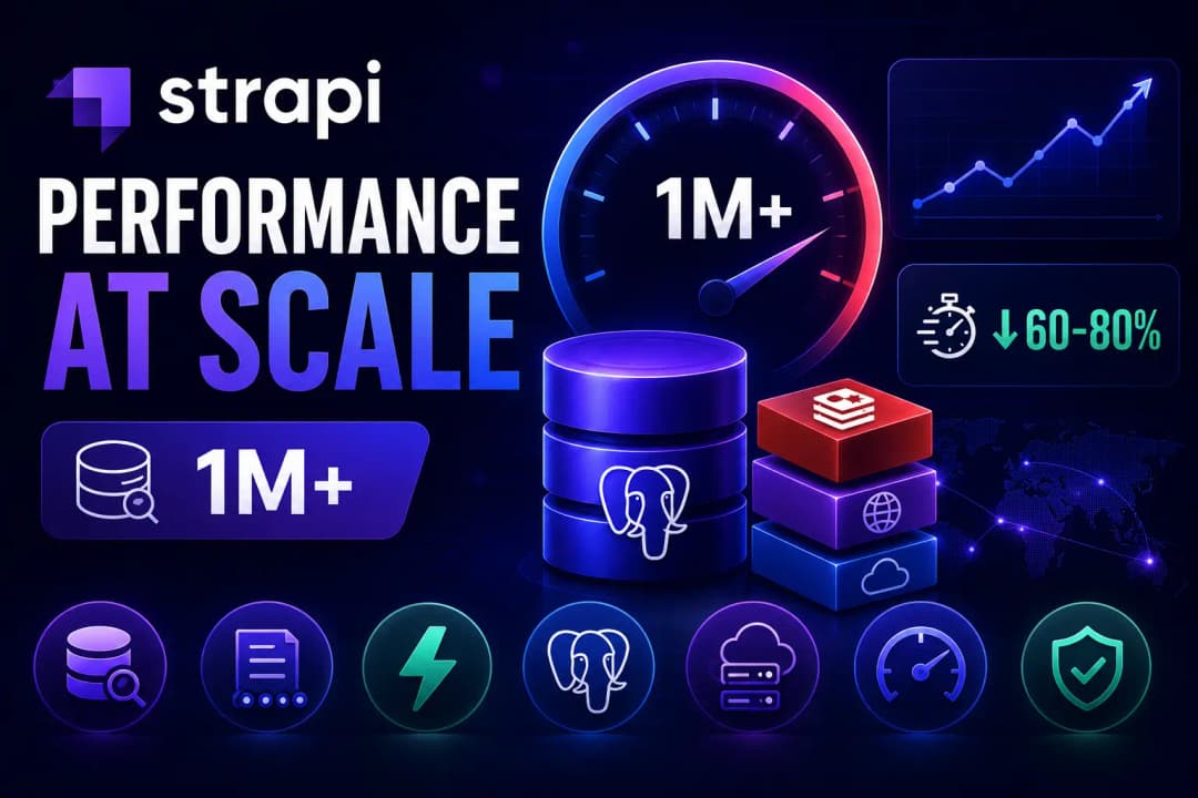 Strapi CMS Performance at Scale: How to Handle 1M+ Records, High Traffic & Enterprise Loads