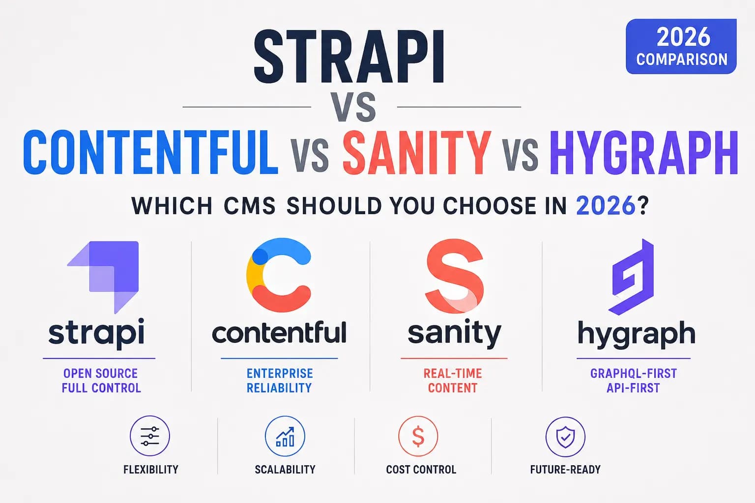 Strapi vs Contentful vs Sanity vs Hygraph: The 2026 Honest Comparison for CTOs